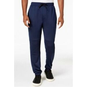 Ideology Men's Moto Jogger Track Sweatpants Navy Sz XXXL Athletic Sporty Casual